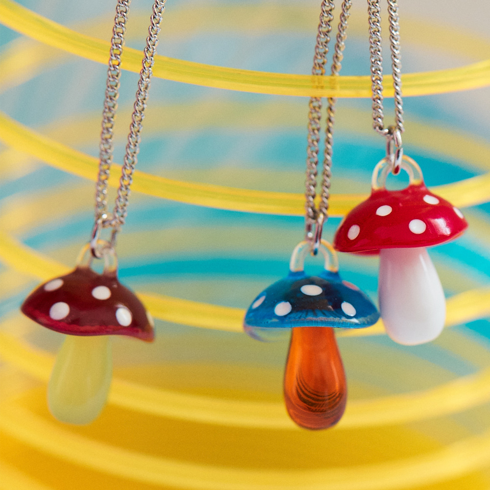 [레드벨벳 예리 착용]Vintage Mushroom Necklace_4color