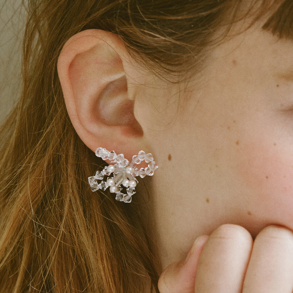 [제니,태연,신소여,신혜진 착용]Petal Handcraft earring_4Color