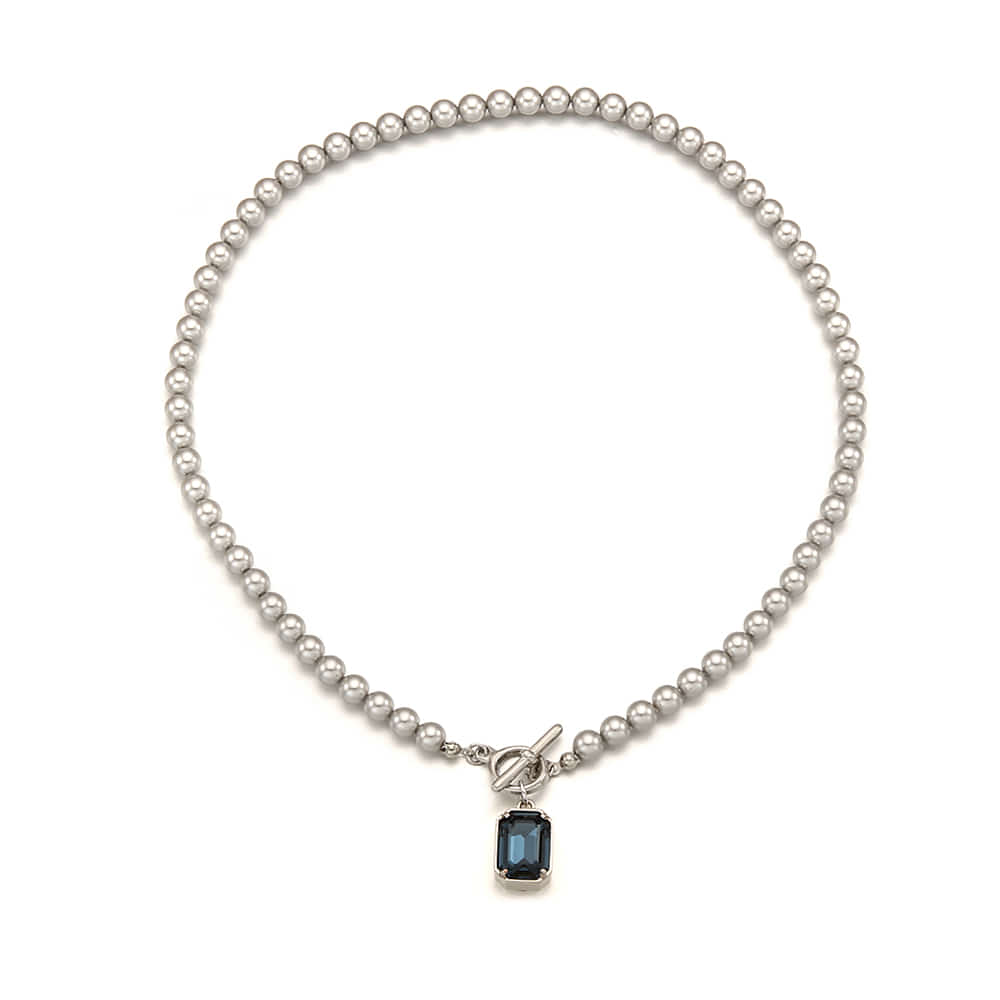 Midnight Grey Pearl Necklace