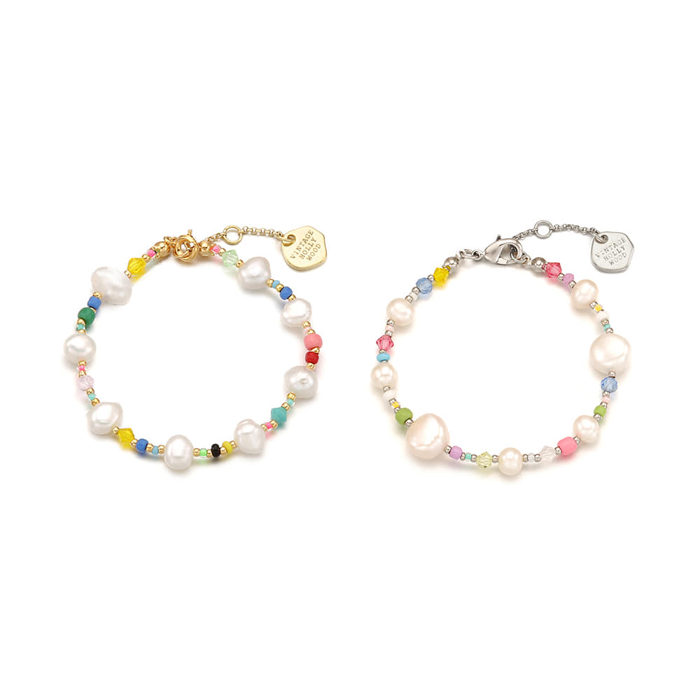 Pearl n Crystal Beads Bracelet_VH23N2BR100B